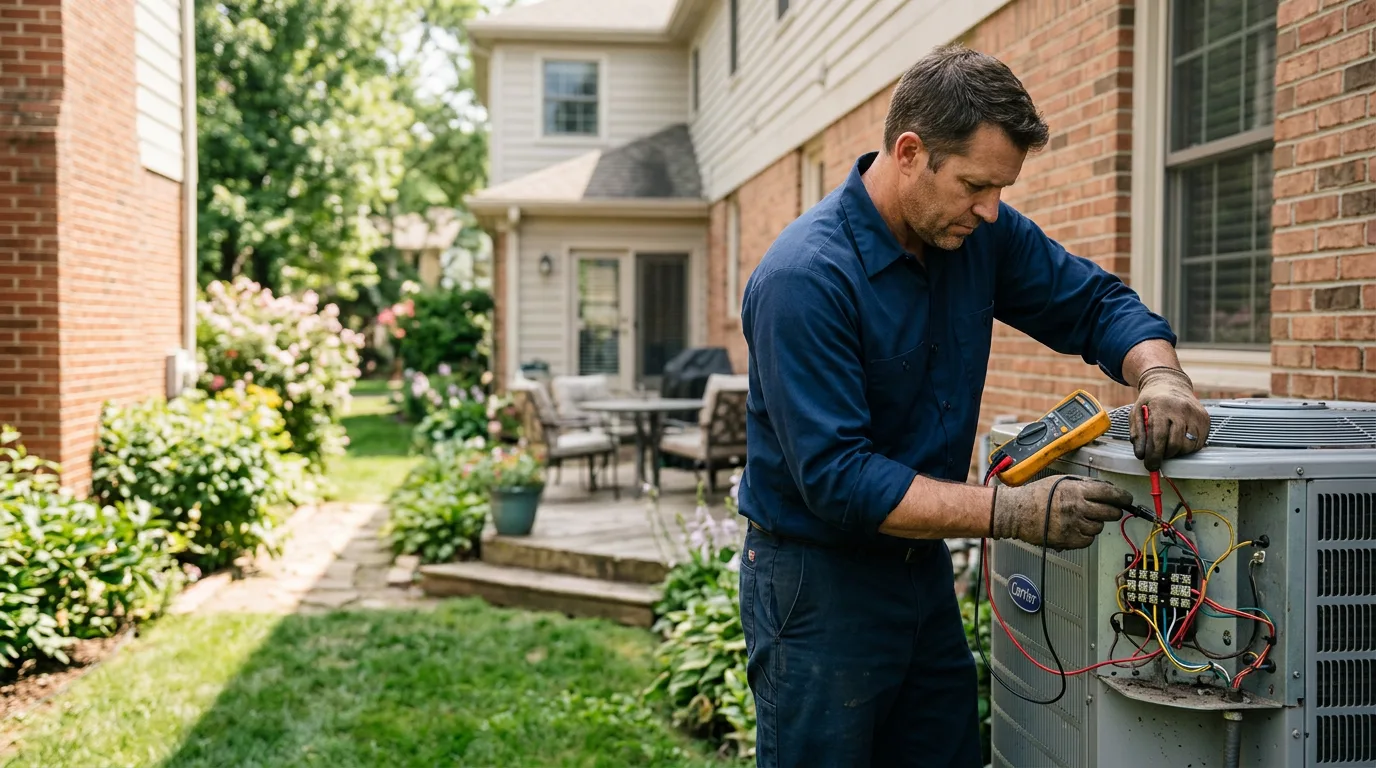 HVAC technician working near Jonestown, PA